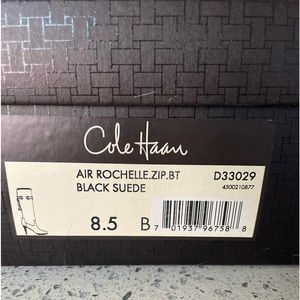 Black Suede Cole Hahn boots